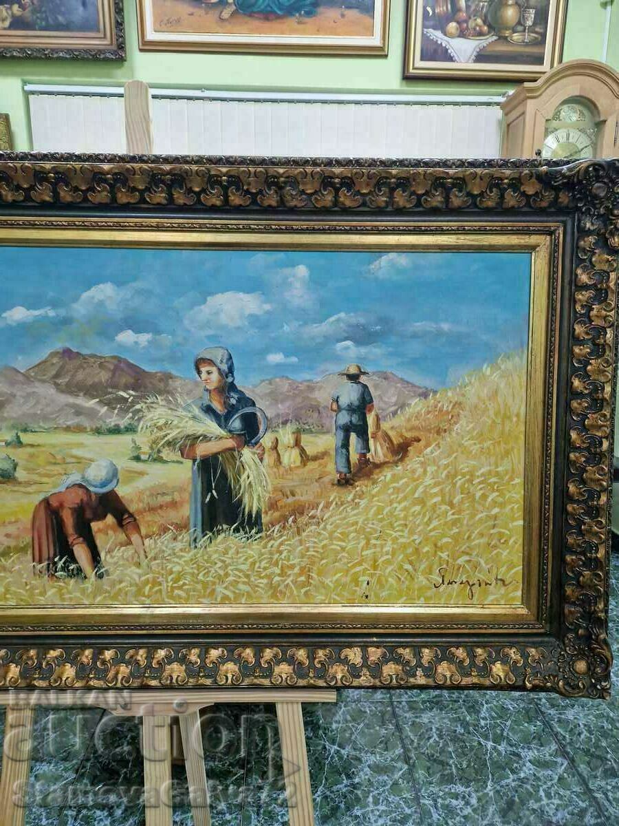 Δημοπρασία Μοναδική μεγάλη αντίκα πρωτότυπη ελαιογραφία Δημοπρασία Μοναδική μεγάλη αντίκα πρωτότυπη ελαιογραφία