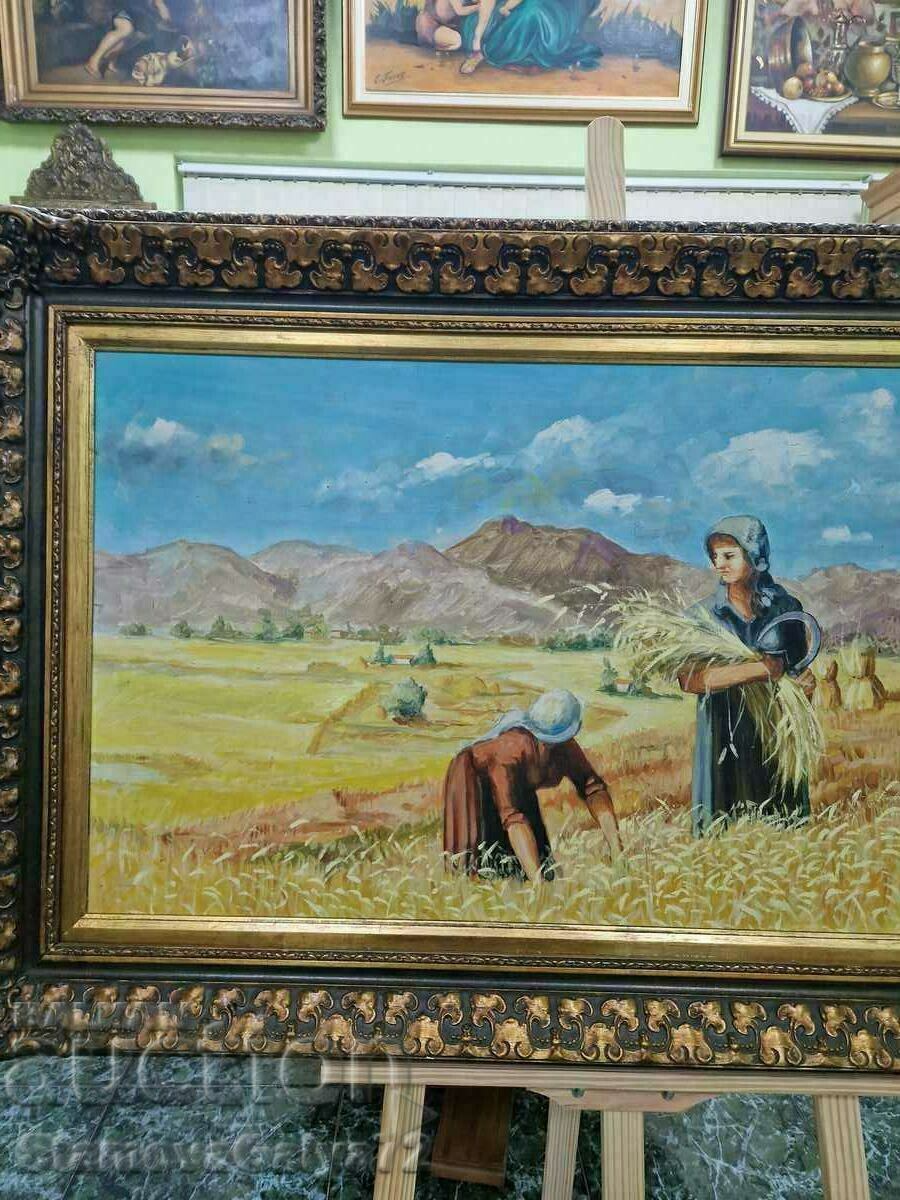 Παράδοση Μοναδική μεγάλη αντίκα πρωτότυπη ελαιογραφία Παράδοση Μοναδική μεγάλη αντίκα πρωτότυπη ελαιογραφία