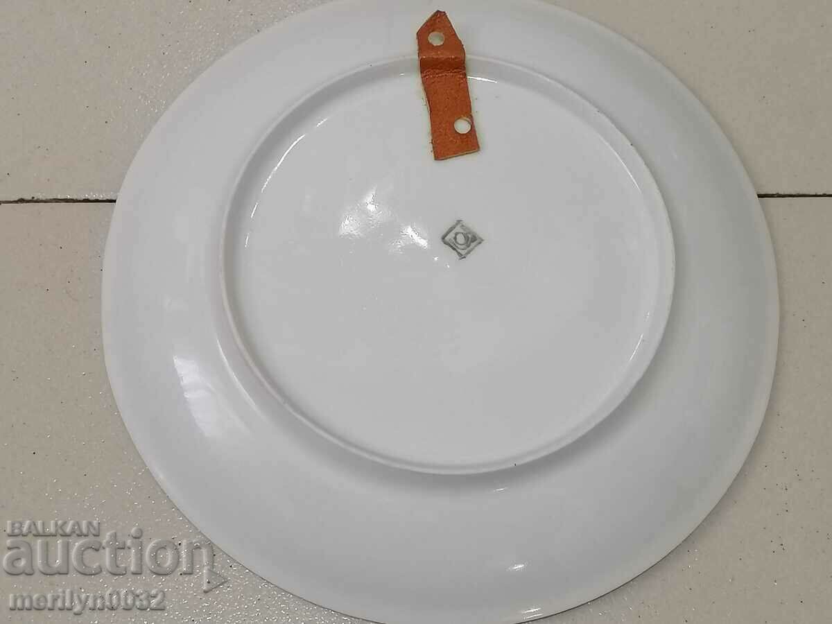 Auction Porcelain plate anniversary Bulgarian social porcelain NRB Auction Porcelain plate anniversary Bulgarian social porcelain NRB