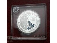 Белгия-10 евро 2008-сребърна в хубава капсула-мн.рядка