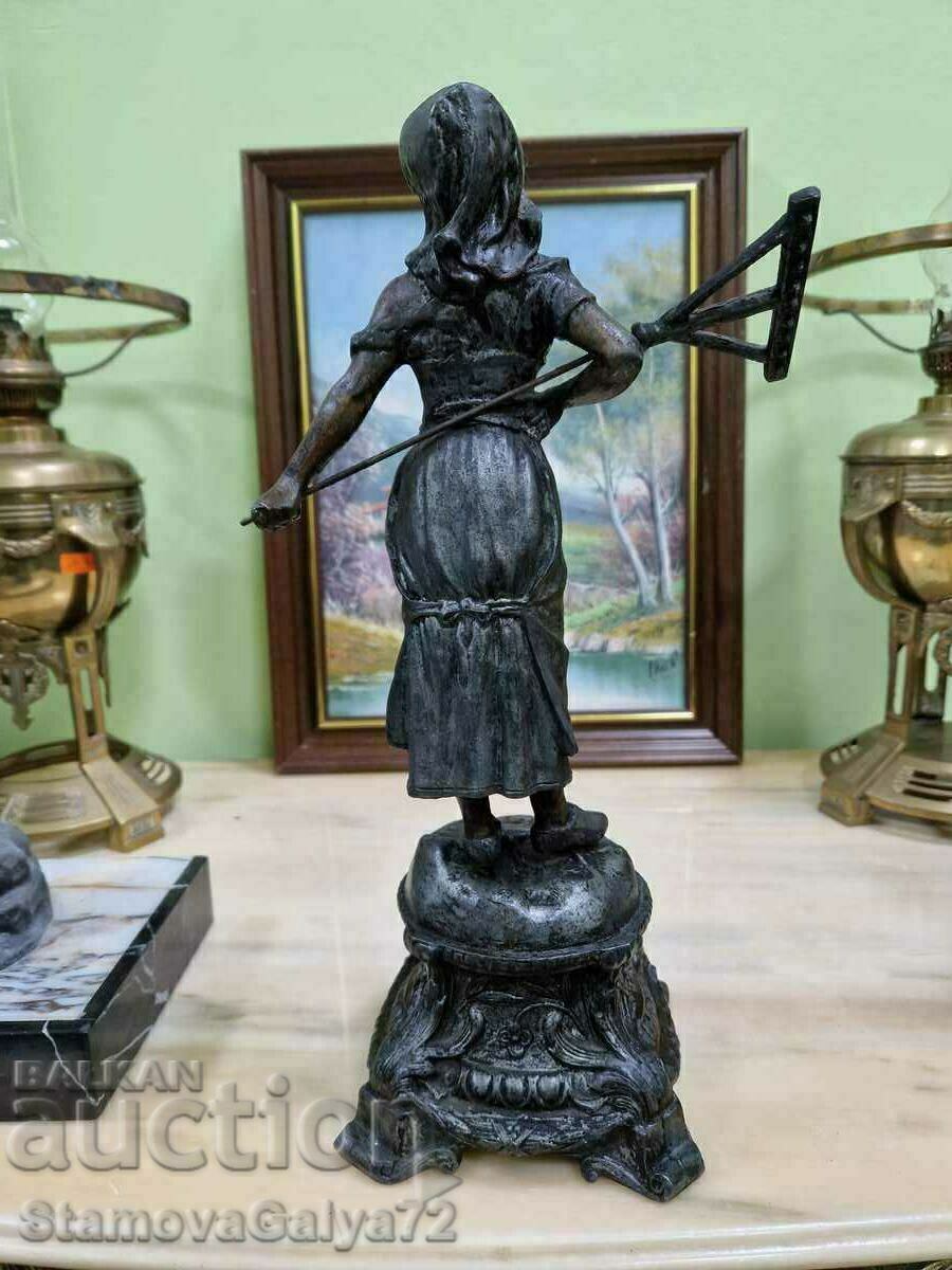 A beautiful antique French figure statuette - 6 A beautiful antique French figure statuette - 6