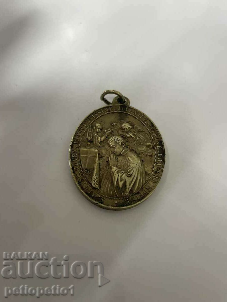 Auction  Veneration, undated oval medal of the Marian Youth Co