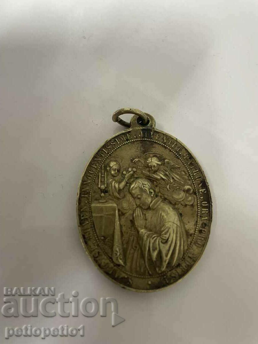 Veneration, undated oval medal of the Marian Youth Co