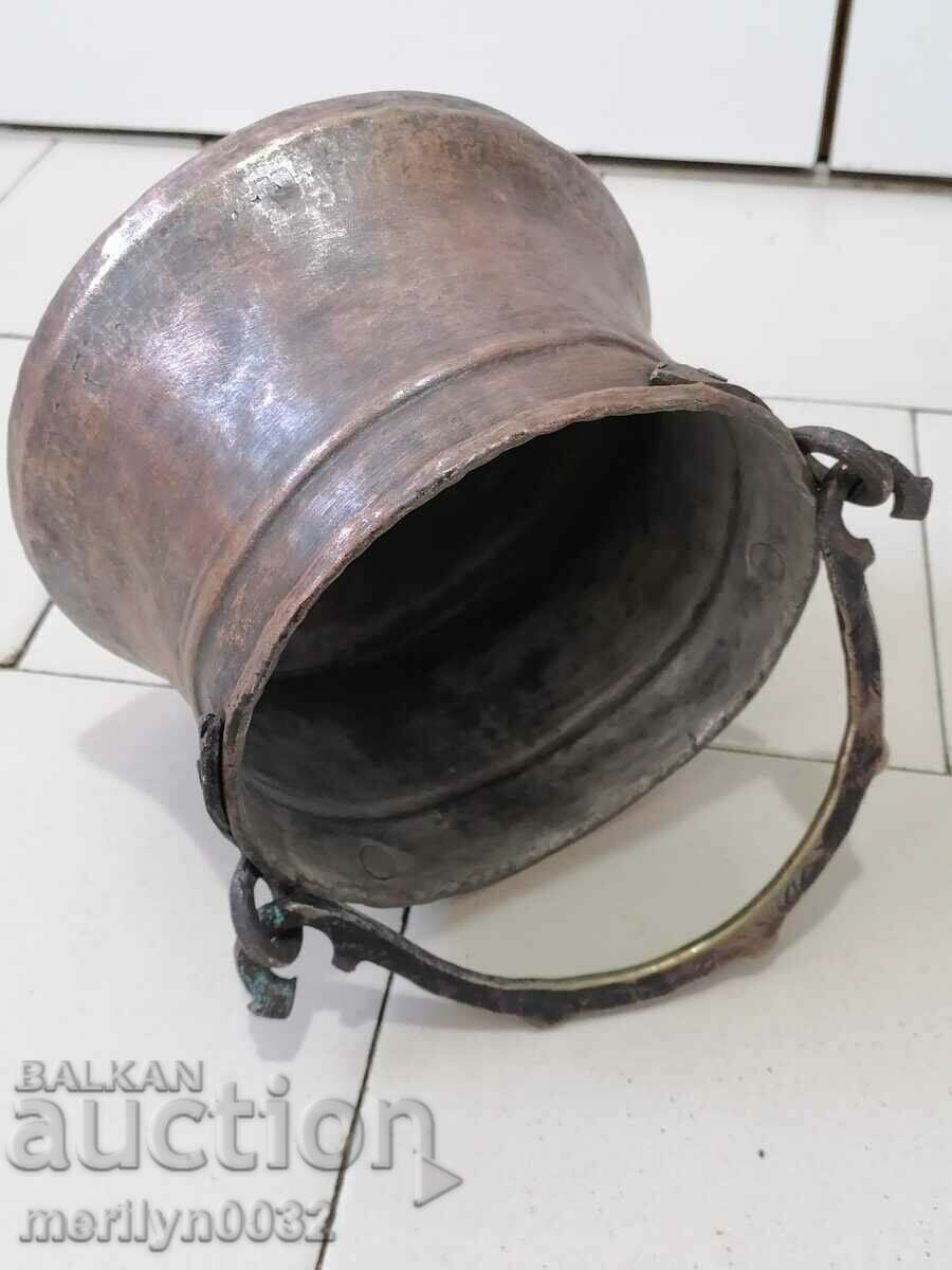 Παράδοση Παλαιό χάλκινο δοχείο, χάλκινο δοχείο Παράδοση Παλαιό χάλκινο δοχείο, χάλκινο δοχείο
