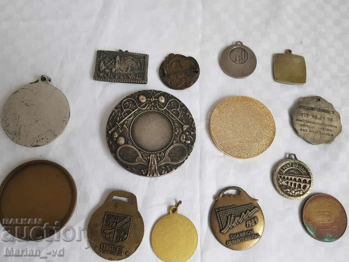 Πολλές πλακέτες και μετάλλια - 14 κομμάτια - 5