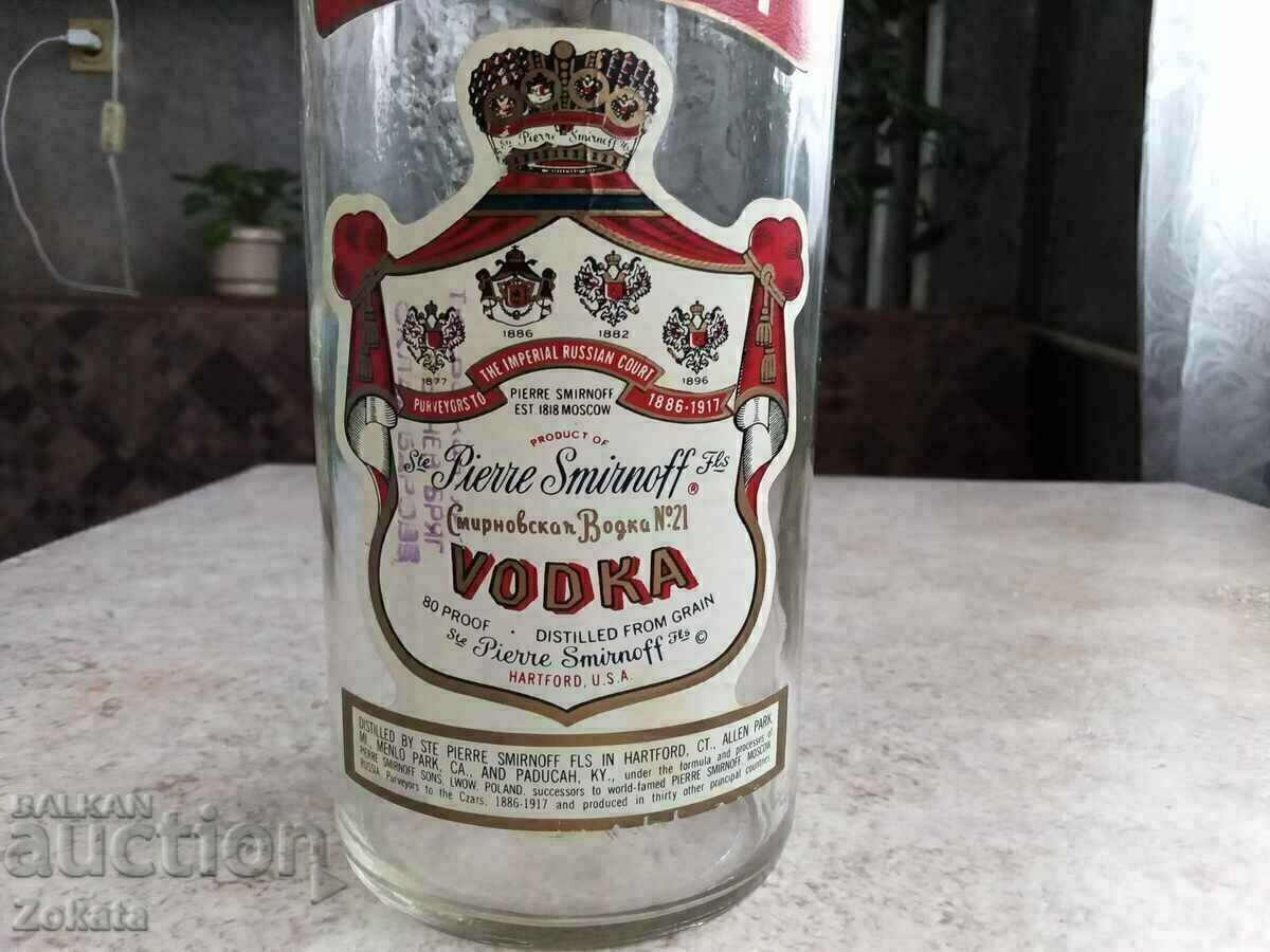 Auction  A bottle of SMIRNOFF U.S.A. Vodka.