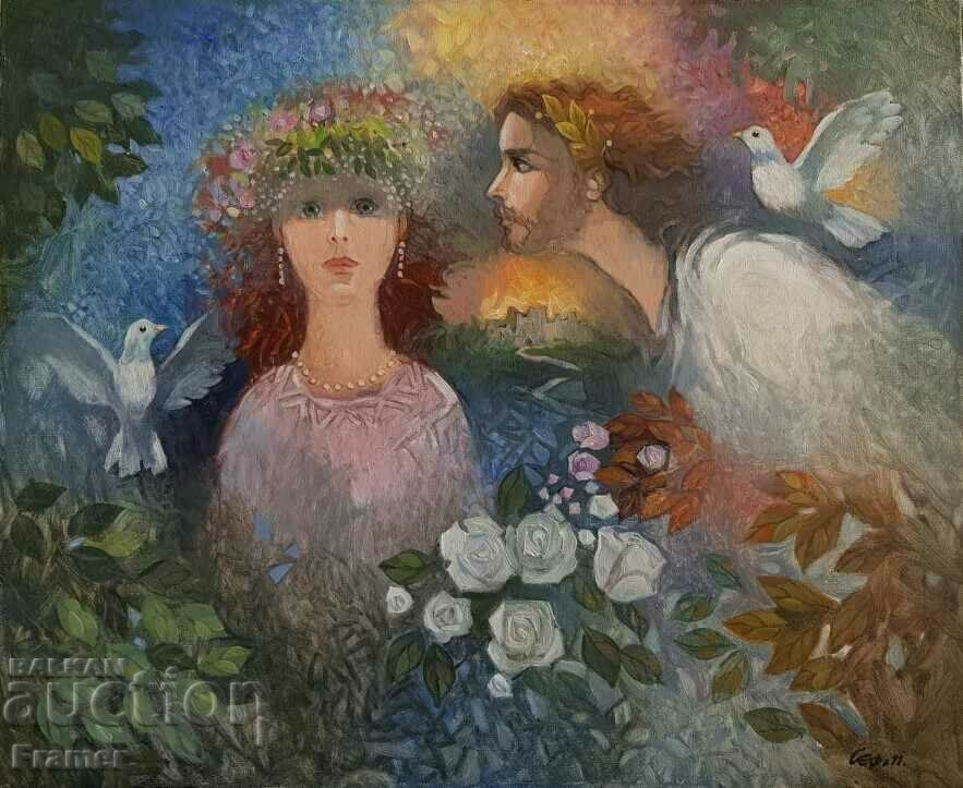 Suli Seferov - Arcadia (Holiday) 2011 oil painting with price 3999.00 BGN | € 2044.66 Suli Seferov - Arcadia (Holiday) 2011 oil painting with price 3999.00 BGN | € 2044.66