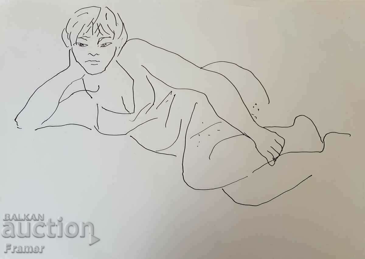 Stoyan Venev (1904-1989) Dream painting from the 1970s with price 650.00 BGN | € 332.34