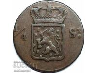 1/4 Stiver 1826 Netherlands Indies Bronze