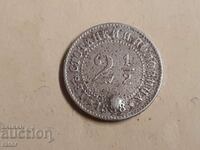 Moneda 2 și 1/2, doi cenți și jumătate 1888