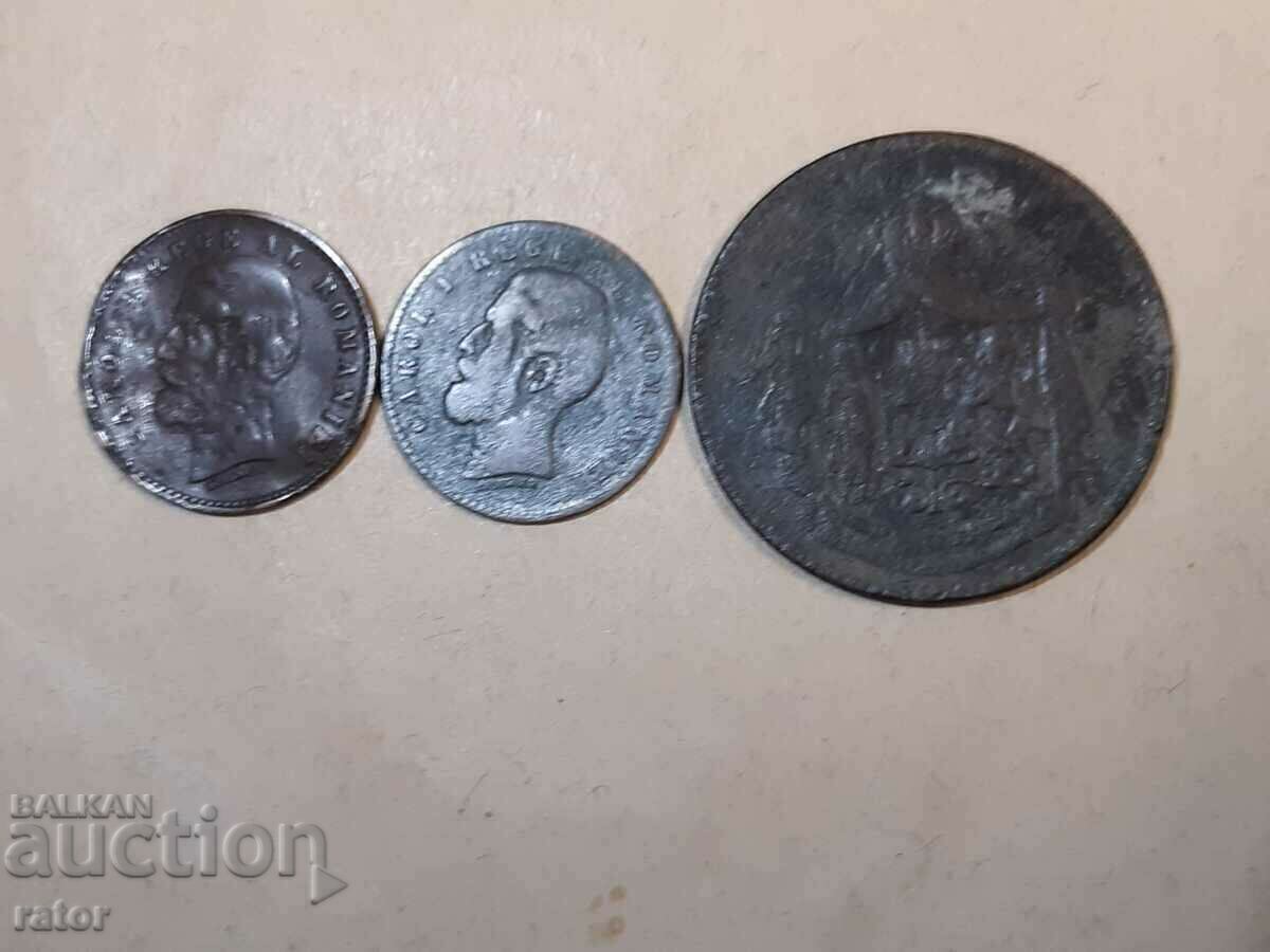Delivery of Coins 2 bani 1882, 2 bani 1900 and 10 bani 1867, Romania Delivery of Coins 2 bani 1882, 2 bani 1900 and 10 bani 1867, Romania