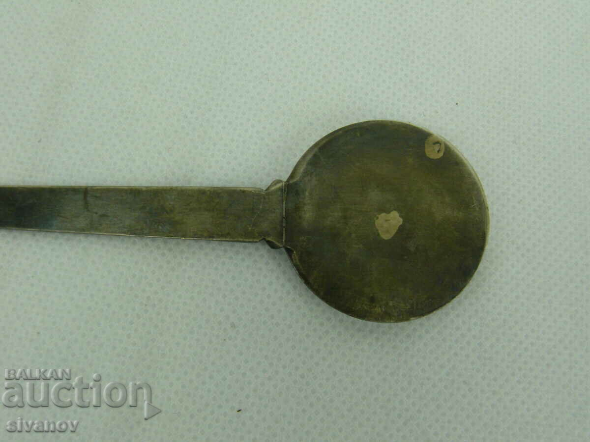 Interesting Old Silver Plated Letter Knife MTESZ #2228 - 5 Interesting Old Silver Plated Letter Knife MTESZ #2228 - 5