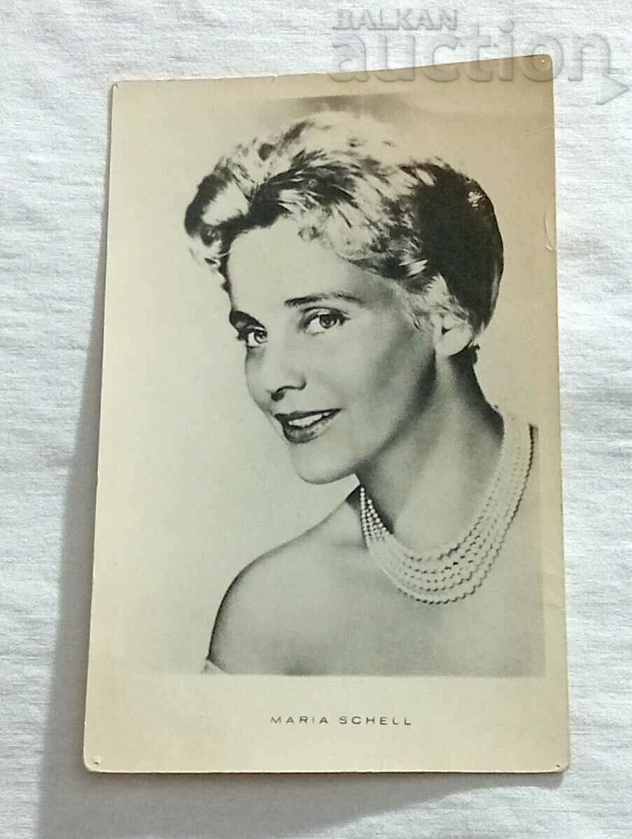MARIA SCHELL ACTRITA ELVETIA AUSTRIA 1963 P.K.