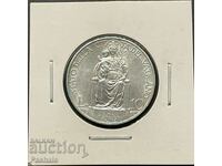 Vatican 10 lire 1934 silver