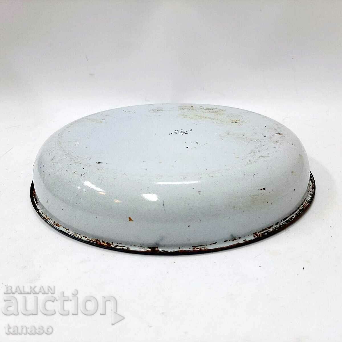 Old enameled round pan, panica (8.3) - 5 Old enameled round pan, panica (8.3) - 5