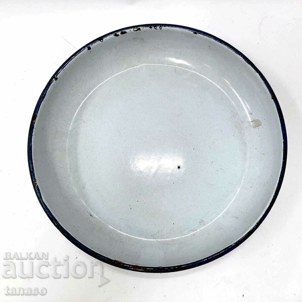 Παλιό σμάλτο στρογγυλό τηγάνι, panica (8.3)