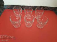 Комплект Чаши от Дебело стъкло от Соца-Нови-0.250л-6бр