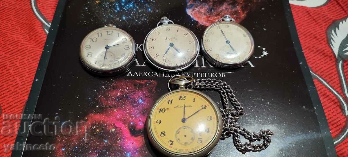 Auction Lot of pocket watches Molnia Auction Lot of pocket watches Molnia