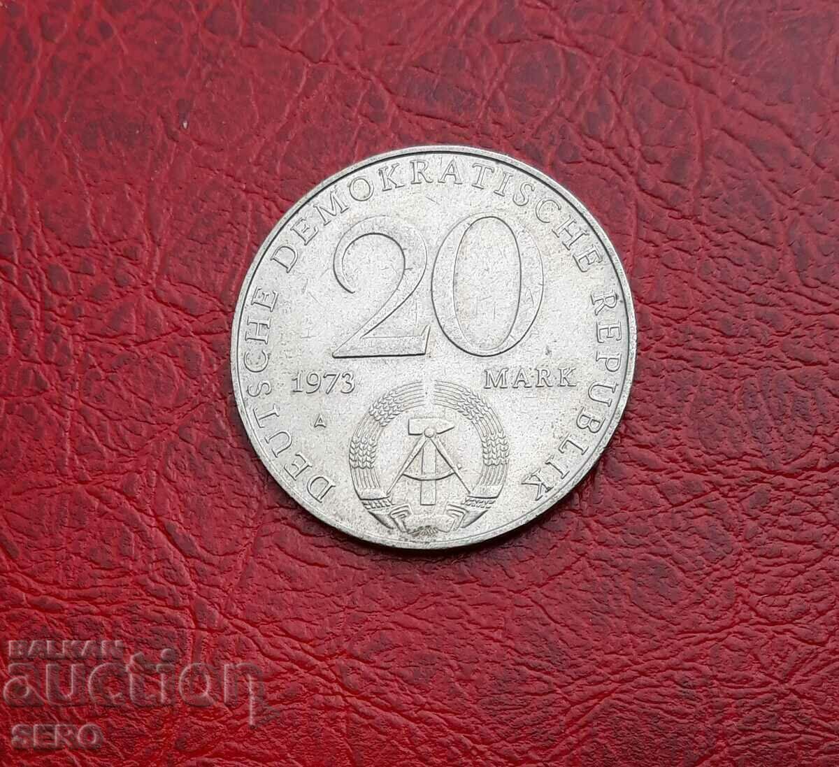 Германия-ГДР-20 марки 1973-Ото Гротевол-политик