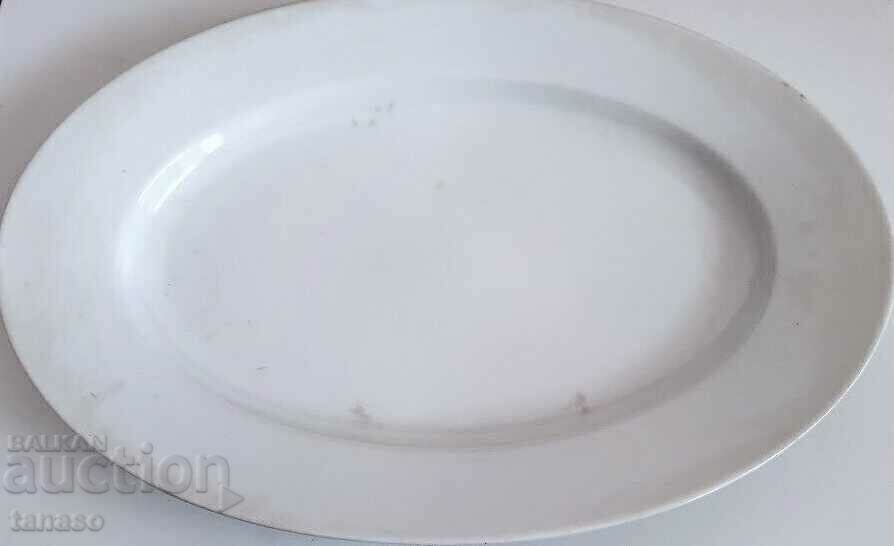Czech porcelain oval plate, serving platter
