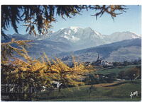 France - Savoie - Combloux - panorama with Mont Blanc - 1984
