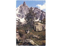 Franta - Savoie - Chamonix - panorama cu Mont Blanc - 1984