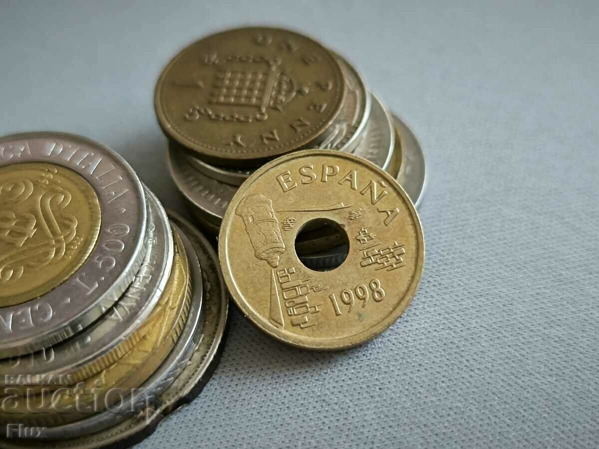 Coin - Spain - 25 pesetas | 1998 with price 4.00 BGN | € 2.05 Coin - Spain - 25 pesetas | 1998 with price 4.00 BGN | € 2.05
