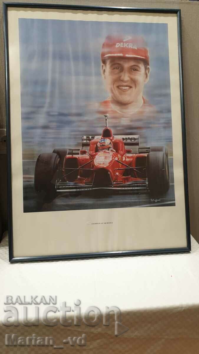 Michael Schumacher Vintage Framed Poster - 6 Michael Schumacher Vintage Framed Poster - 6