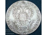 20 kreutzers 1808 A - Viena Austria argint