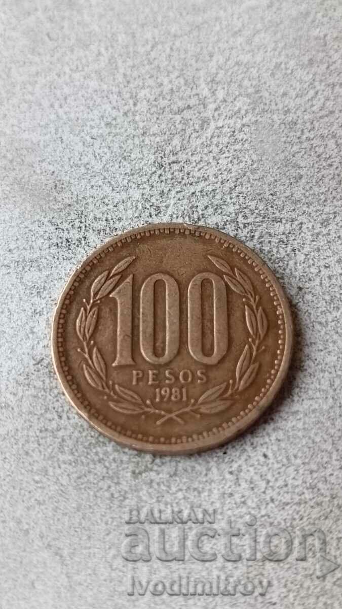 Chile 100 pesos 1981