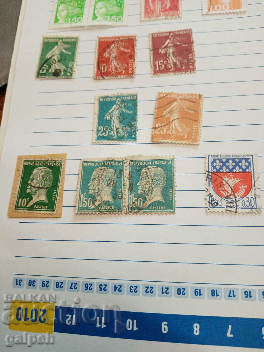 Delivery of POSTAGE STAMPS - FRANCE - 21 pcs. Delivery of POSTAGE STAMPS - FRANCE - 21 pcs.