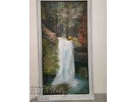 Picture "Waterfall". Oil paints