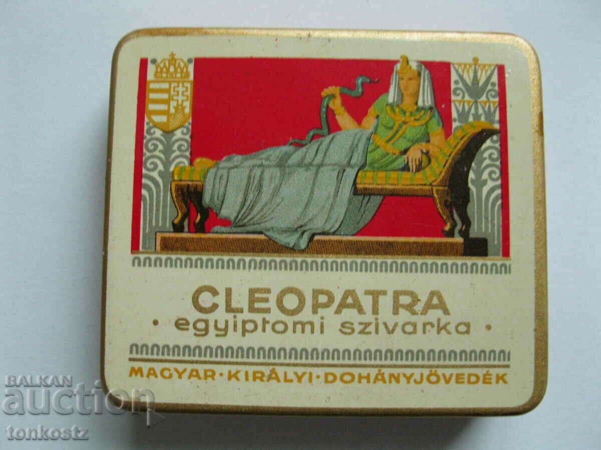 Cutie de țigări din metal Cleopatra Magyar 1910-1920.
