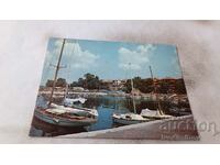 Postcard Nessebar Port 1988