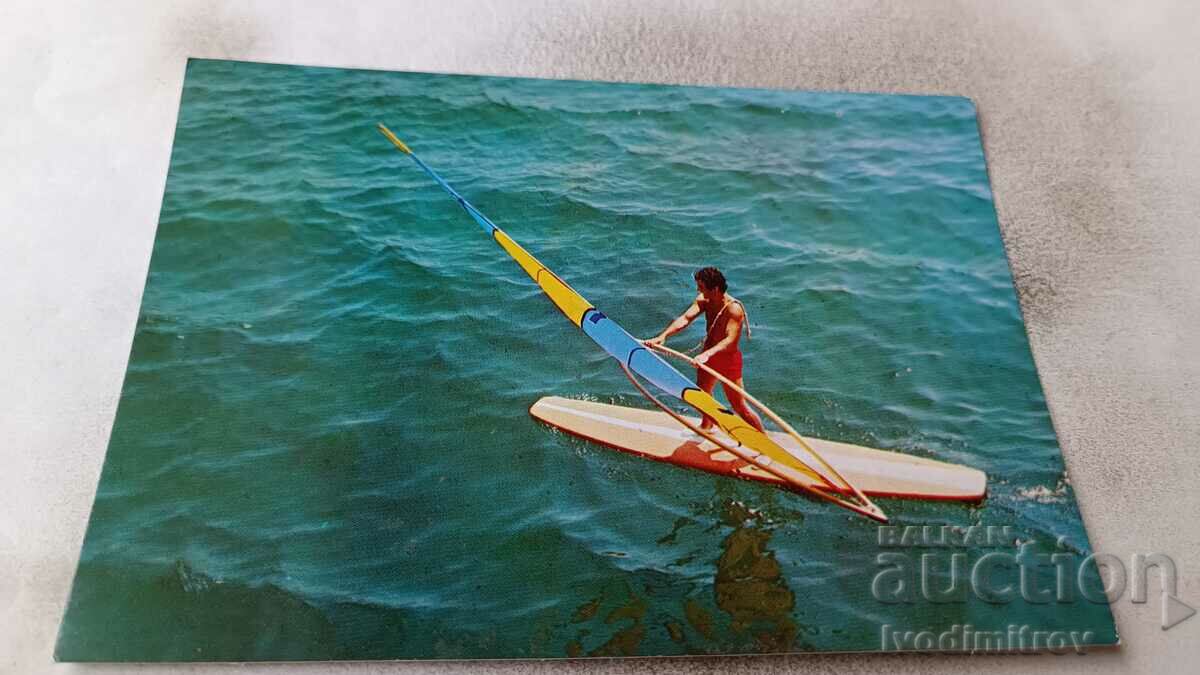 Carte poștală Sunny Beach Surfing 1983