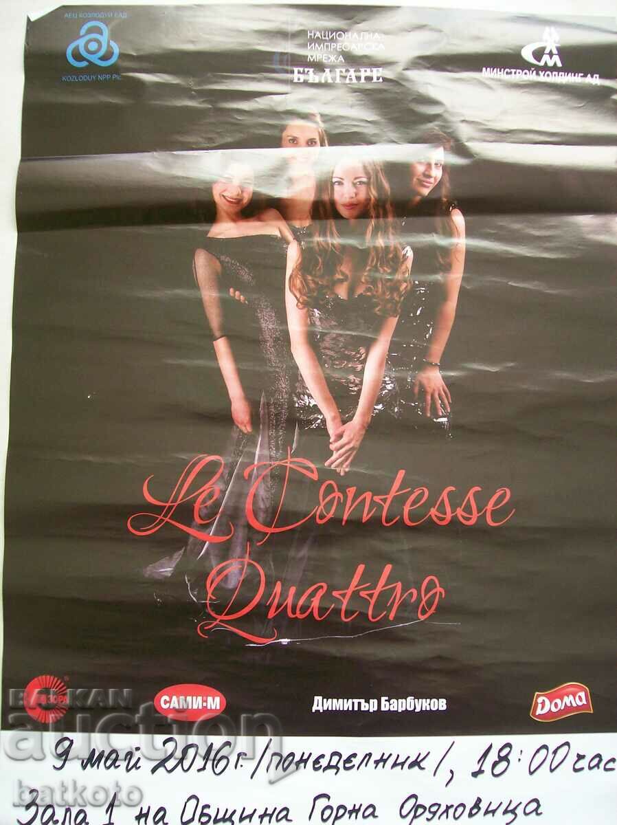 Large poster of Les contess Quattro