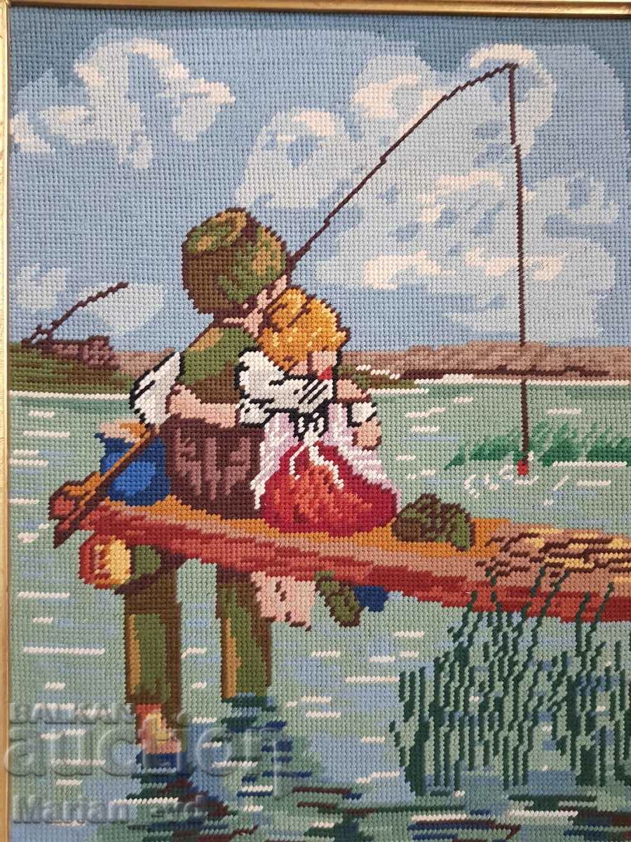 Delivery of A large beautiful fish tapestry