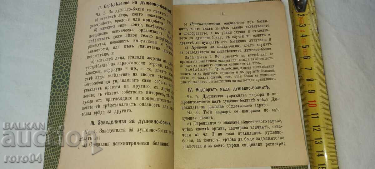 Auction  RULES FOR THE RAISING OF THE MENTALLY ILL