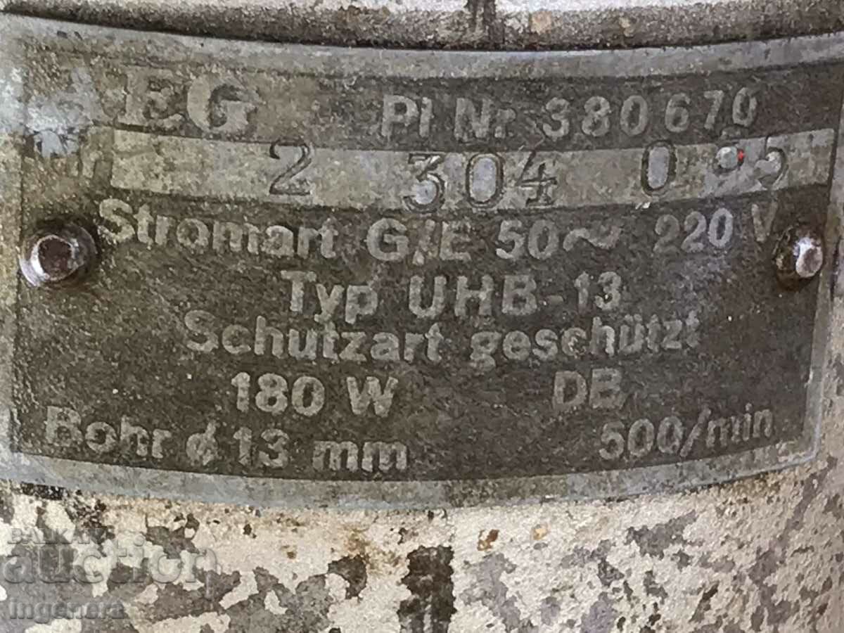 DRILL DRILL EL. AEG POWERFUL TOOL - 5 DRILL DRILL EL. AEG POWERFUL TOOL - 5