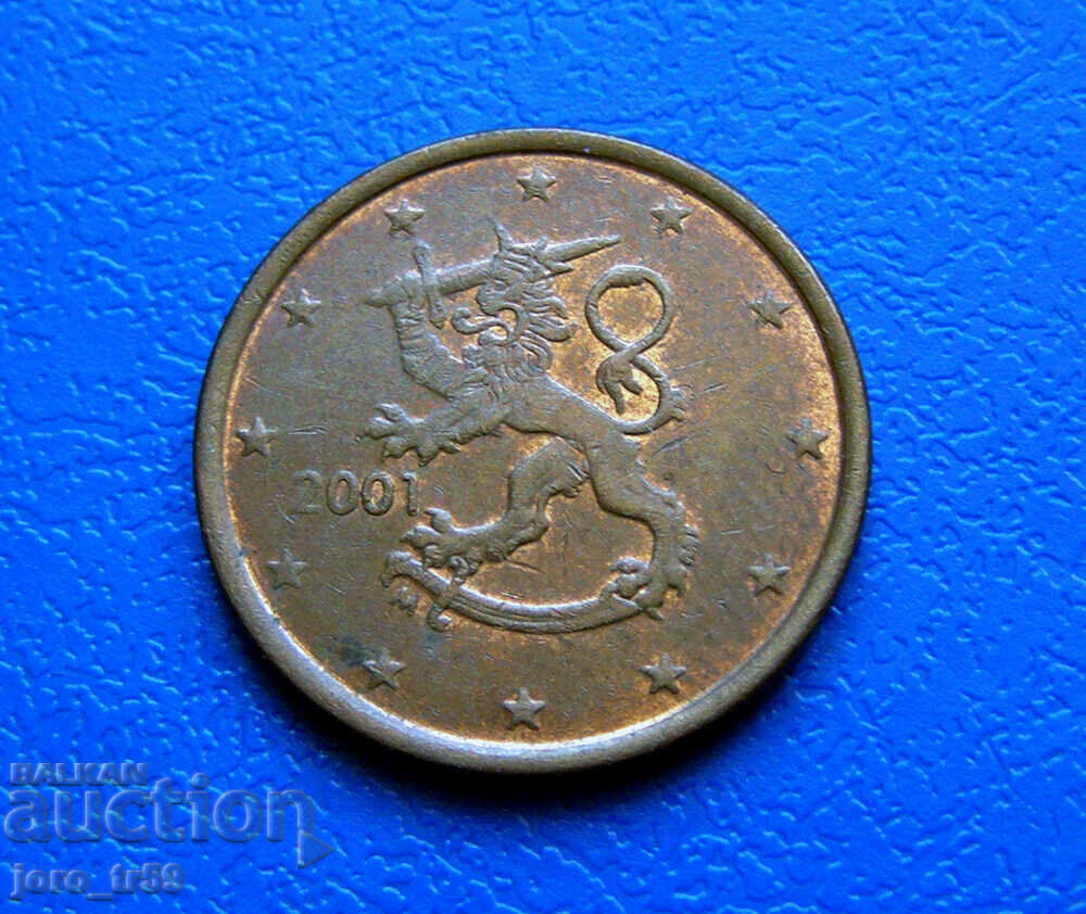 Финландия 5 евроцента Euro cent 2001
