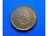 Φινλανδία 5 λεπτά του ευρώ Λεπτά του ευρώ 2001