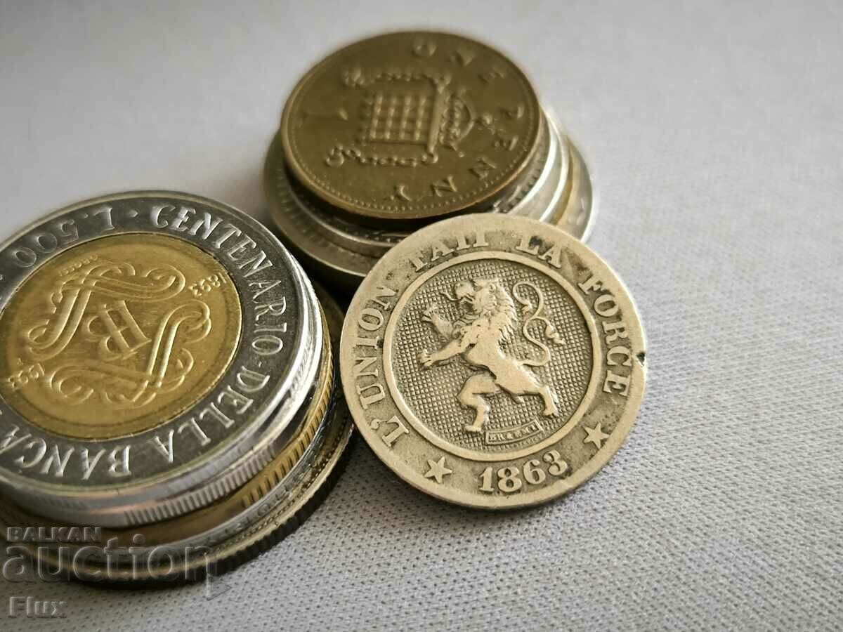 Coin - Belgium - 10 centimes | 1863 with price 13.00 BGN | € 6.65 Coin - Belgium - 10 centimes | 1863 with price 13.00 BGN | € 6.65
