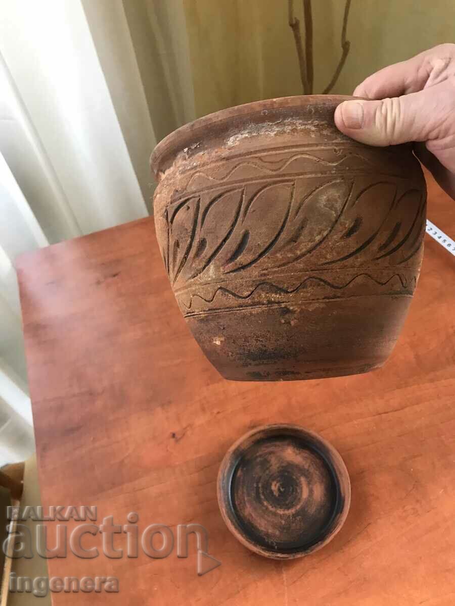 Auction CERAMIC POT JUG ANTIQUE WITH BASE KALENA- ORNAMENTS Auction CERAMIC POT JUG ANTIQUE WITH BASE KALENA- ORNAMENTS