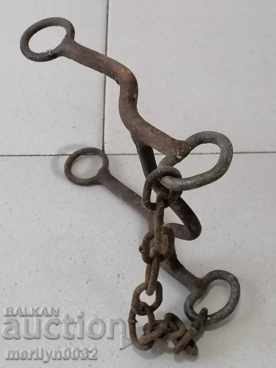 Auction Old bridle reins wrought iron, harness Auction Old bridle reins wrought iron, harness