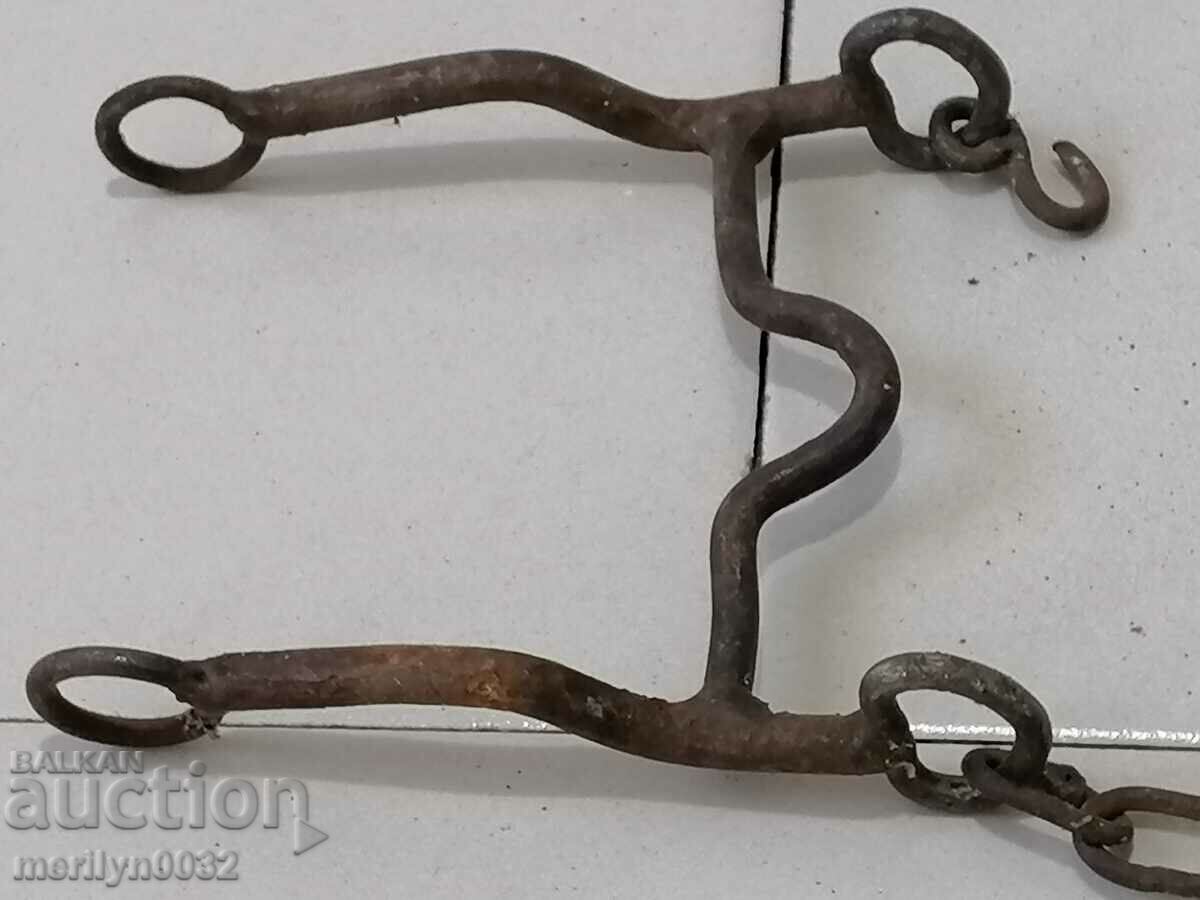 Old bridle reins wrought iron, harness - 7 Old bridle reins wrought iron, harness - 7