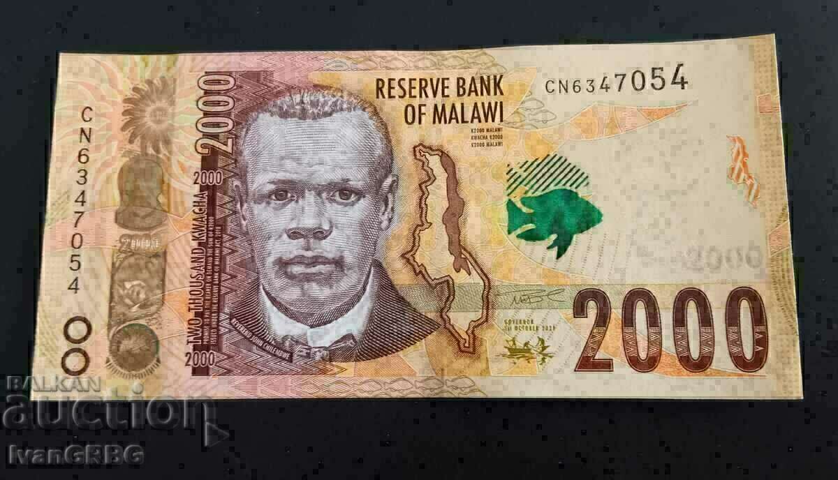 Malawi 2000 kwacha 2021 ULTIMA SERIE Malawi 2000 kwacha