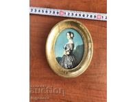 WALL PANEL PICTURE ANTIQUE FRAME GLASS