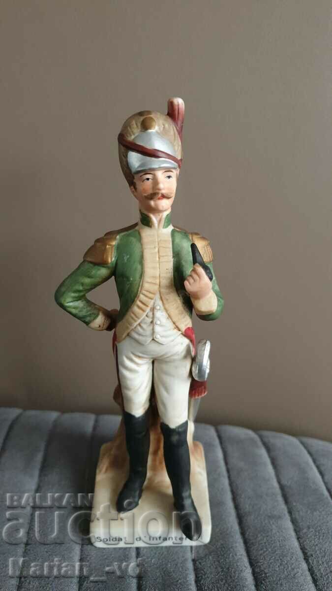 A 20th century FRANCE porcelain figure of an infantryman with price 60.00 BGN | € 30.68 A 20th century FRANCE porcelain figure of an infantryman with price 60.00 BGN | € 30.68