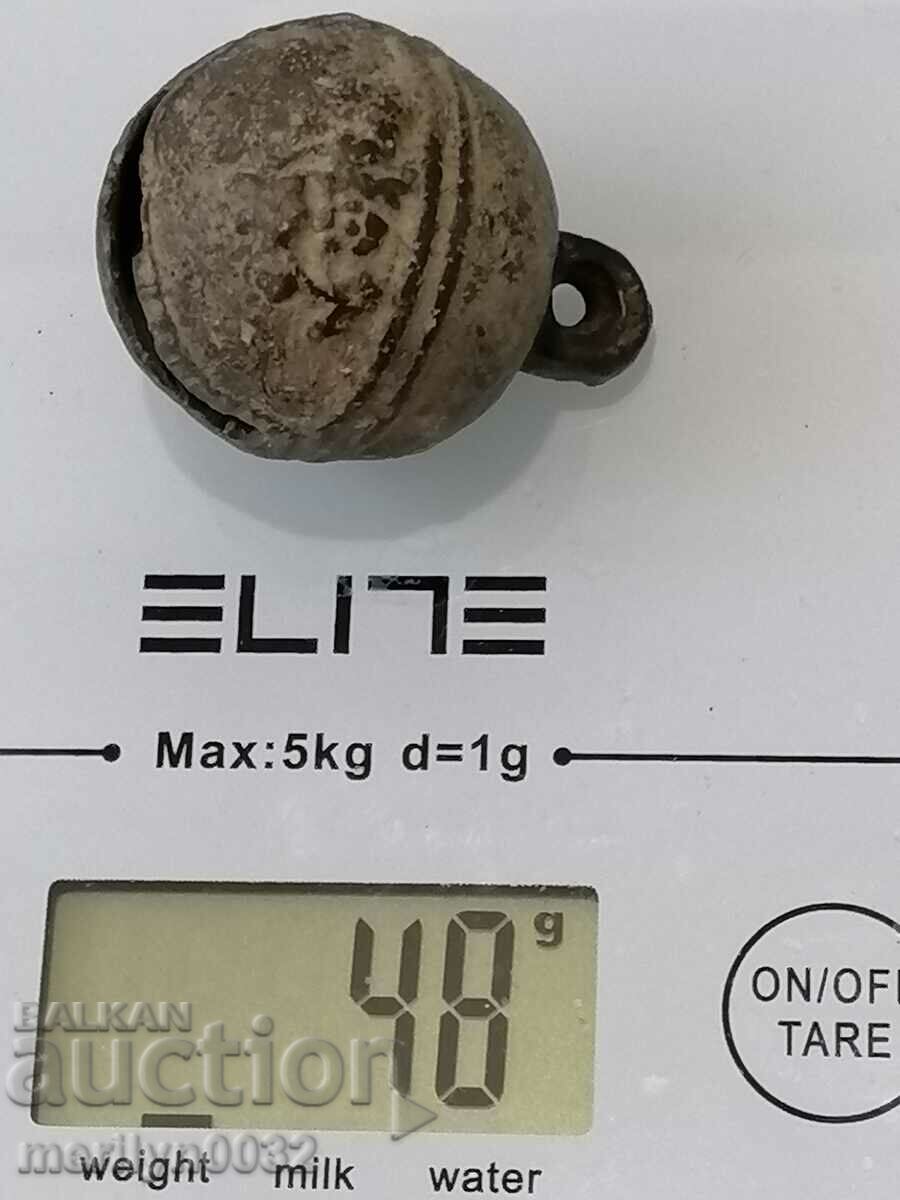 Delivery of Bronze "nut" type horse cart bell - 19th century Delivery of Bronze "nut" type horse cart bell - 19th century