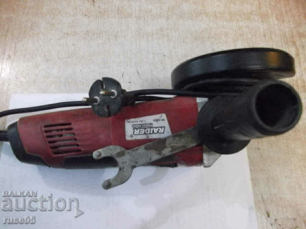 Angle grinder "RAIDER - RD-AG 36" working - 5